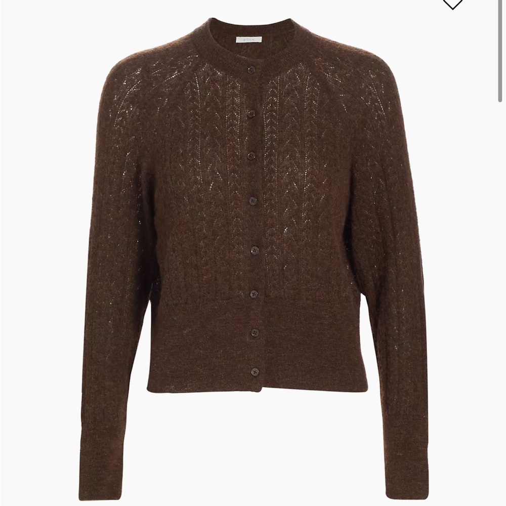 DOEN EILEEN CARDIGAN -- DARK CACAO